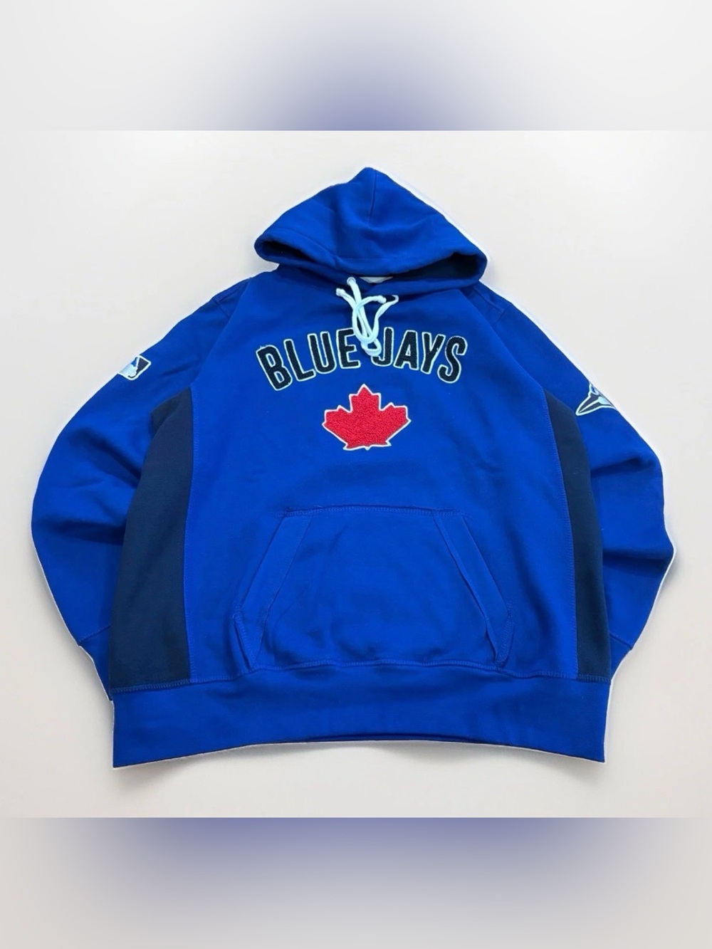 Bulletin Toronto Blue Jays Hoodie Size XL Blue Black Rare Embroidered MLB Merch